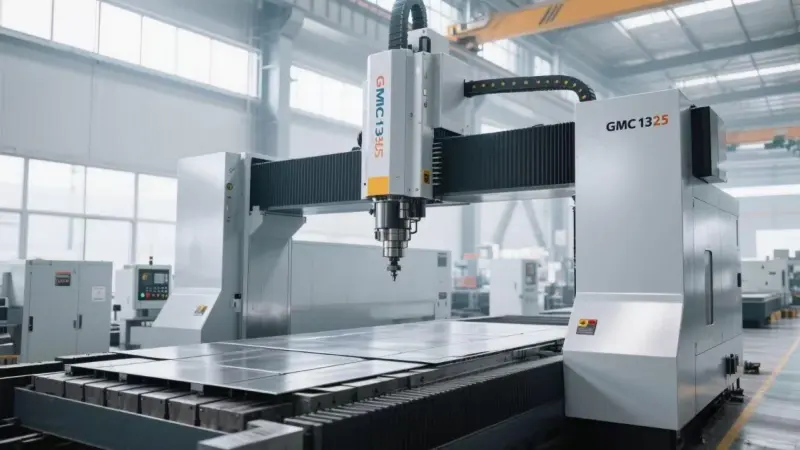 Hot sale CNC gantry type machining center with hight speed spindle 3 axis / 5 axis GMC1325
